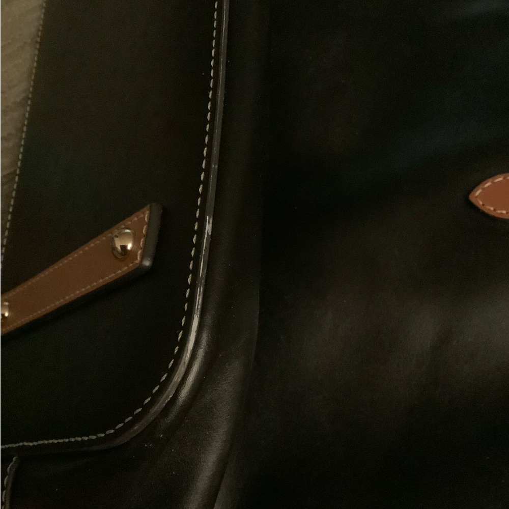 Dooney & Bourke Black and Brown Tote Bag - Picture 2 of 4